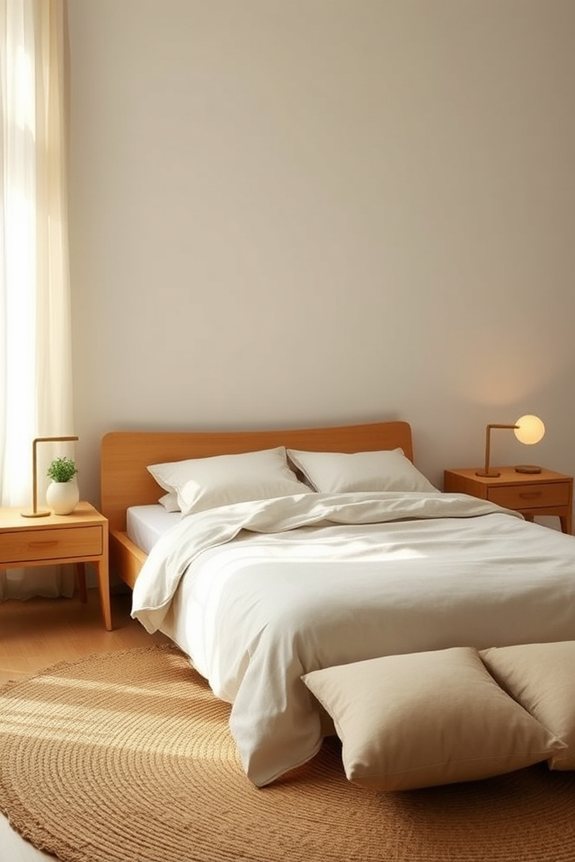 low profile furniture enhances tranquility