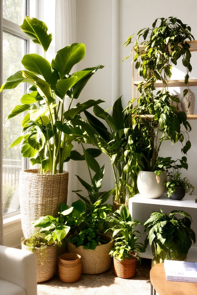 lush indoor plant decor