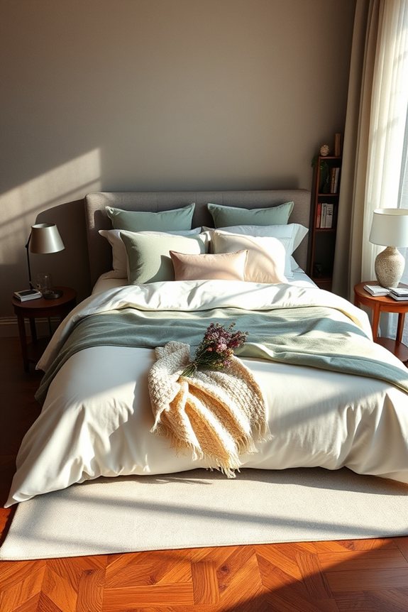 luxurious bedding enhances comfort