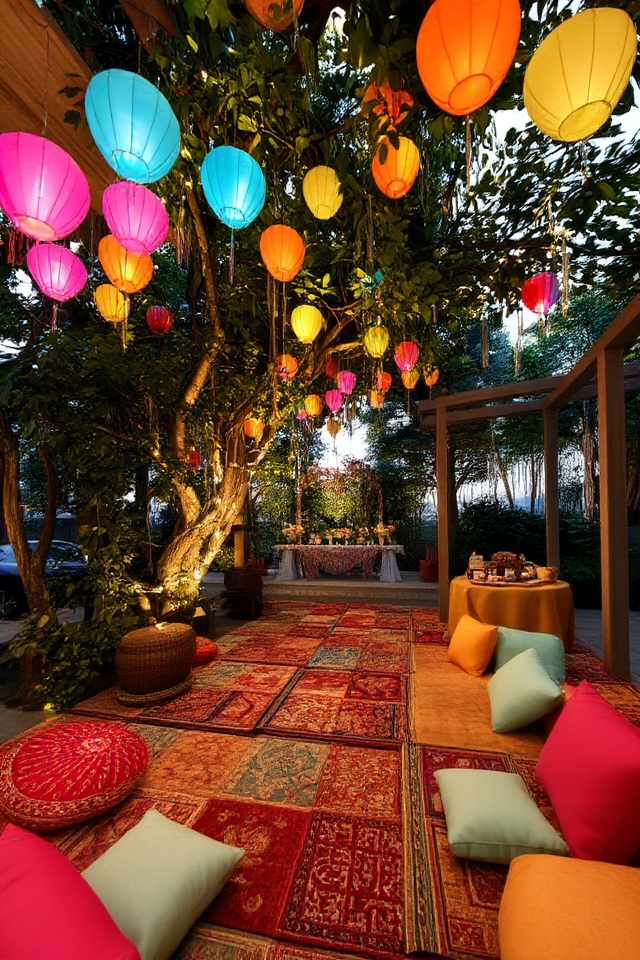 magical ambiance with lights