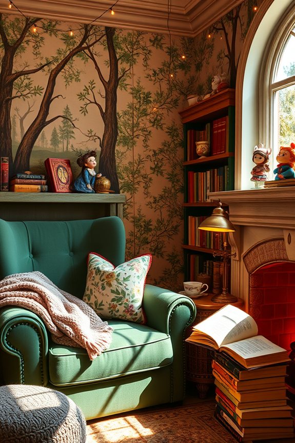 magical literary retreat ambiance
