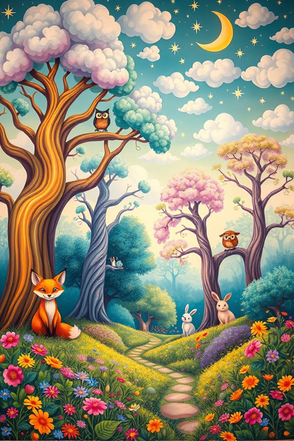 magical whimsical wall murals