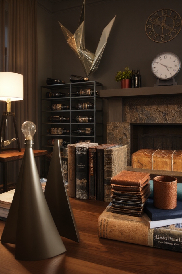 masculine decor with functionality