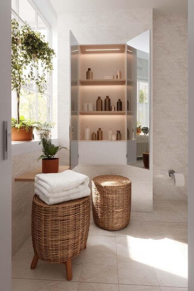 maximize bathroom space efficiently