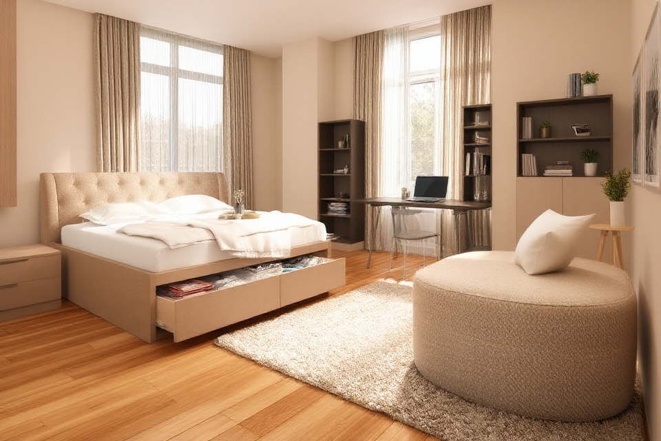 maximize bedroom space efficiently