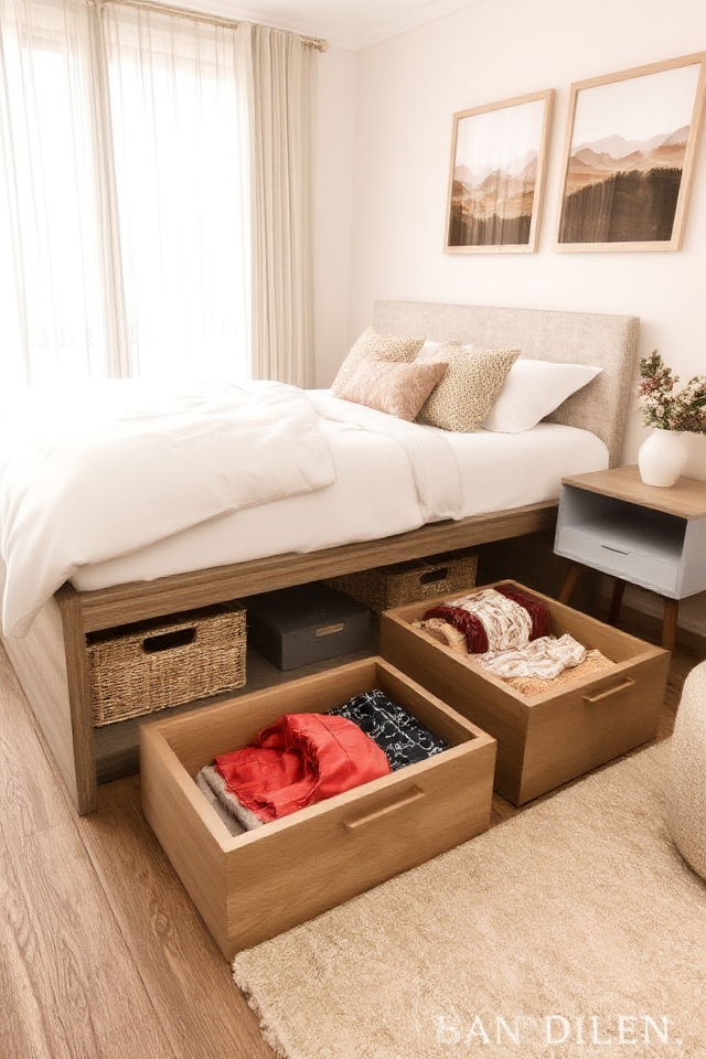 maximize bedroom storage space