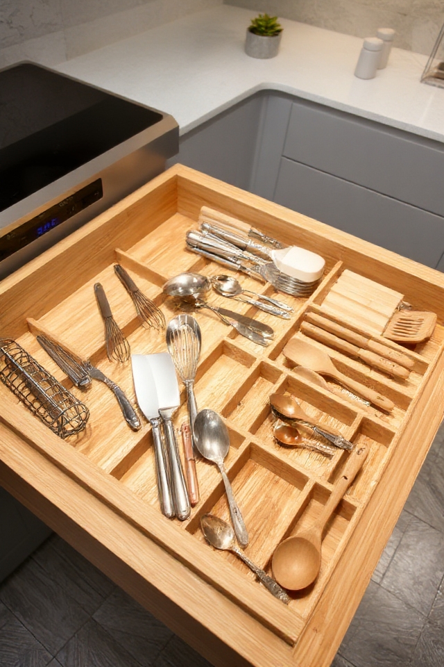 maximize kitchen drawer space