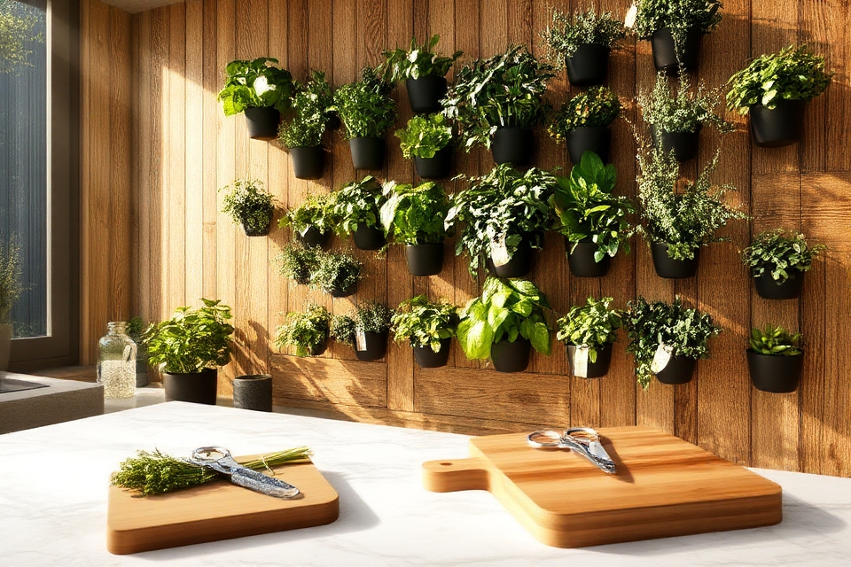 maximize space with herbs