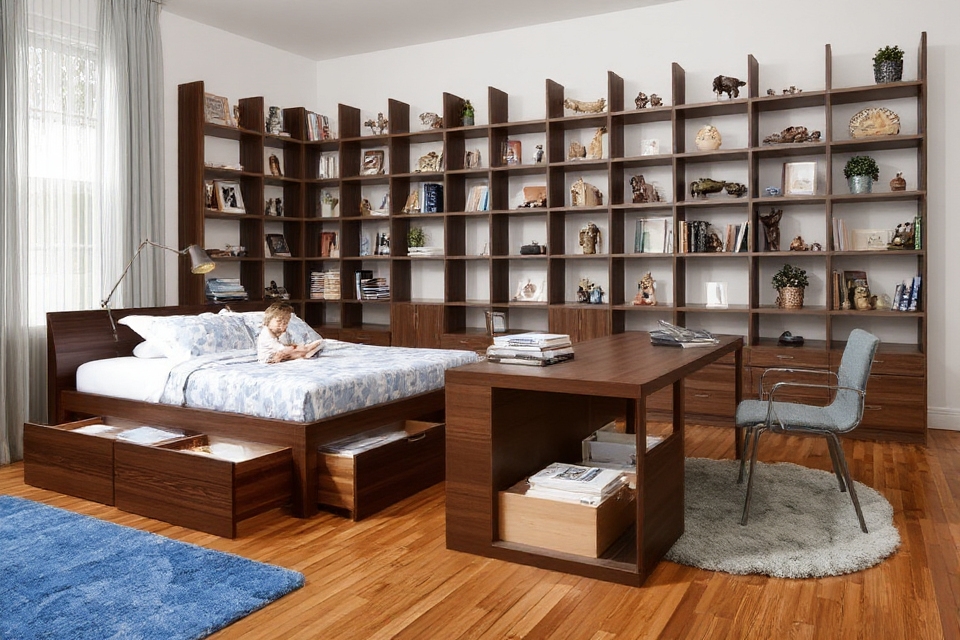 maximize space with multifunctional furniture