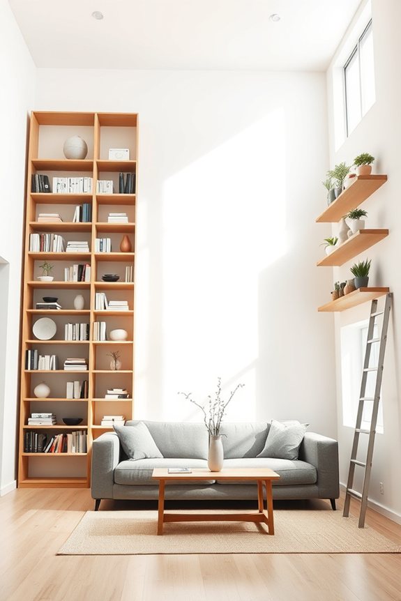 maximize vertical storage creatively