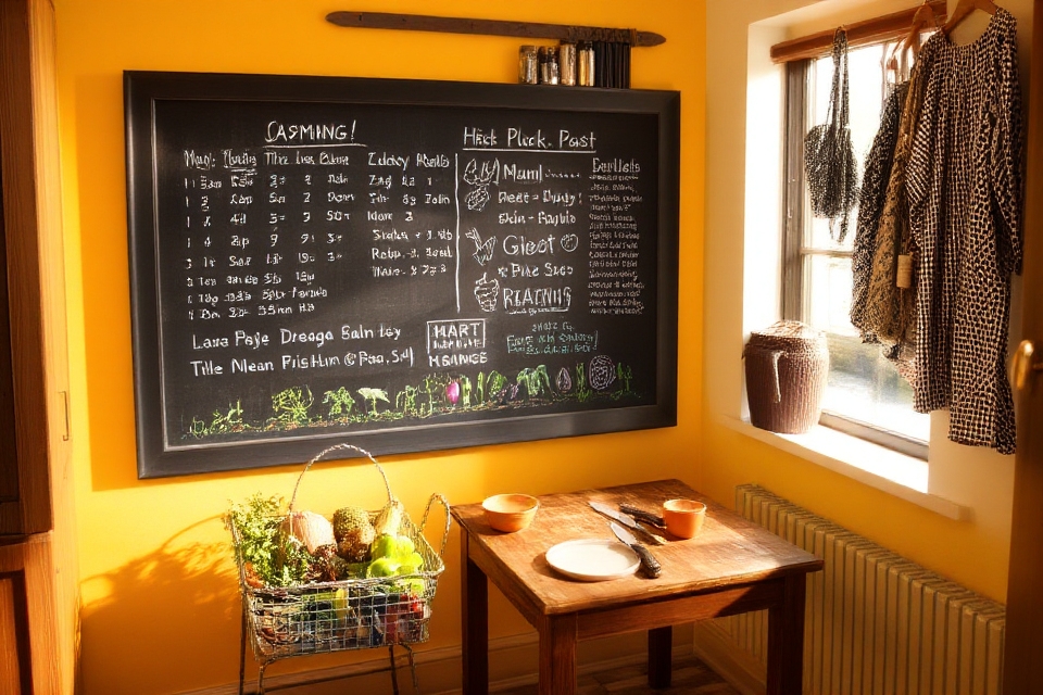menu board for organization