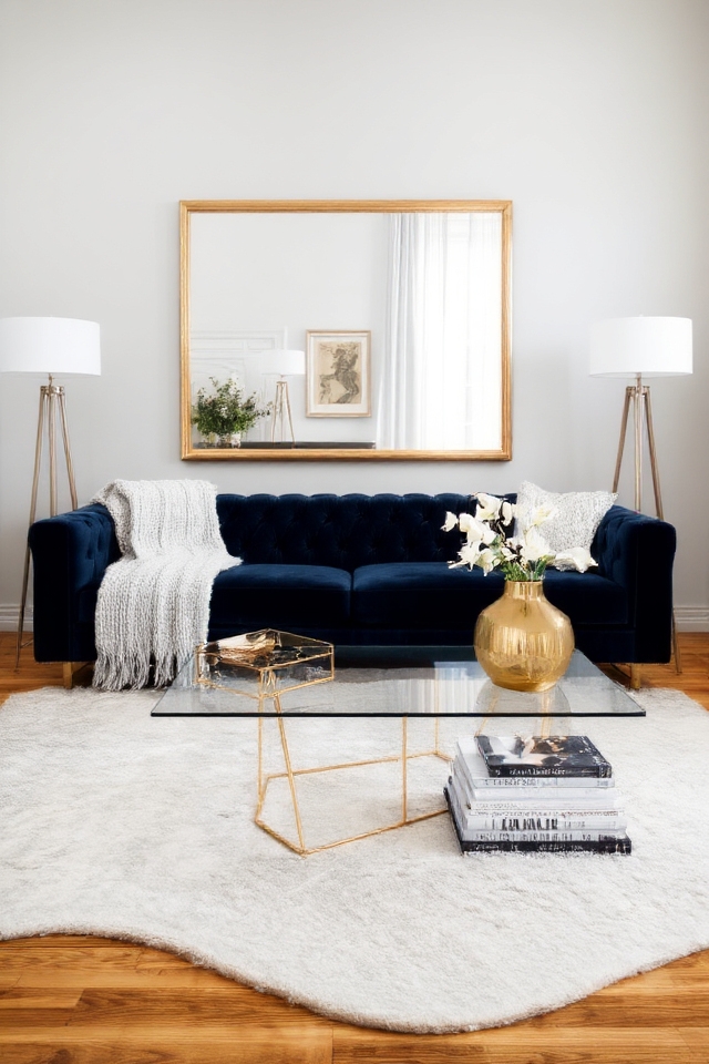 metallic accents enhance grey
