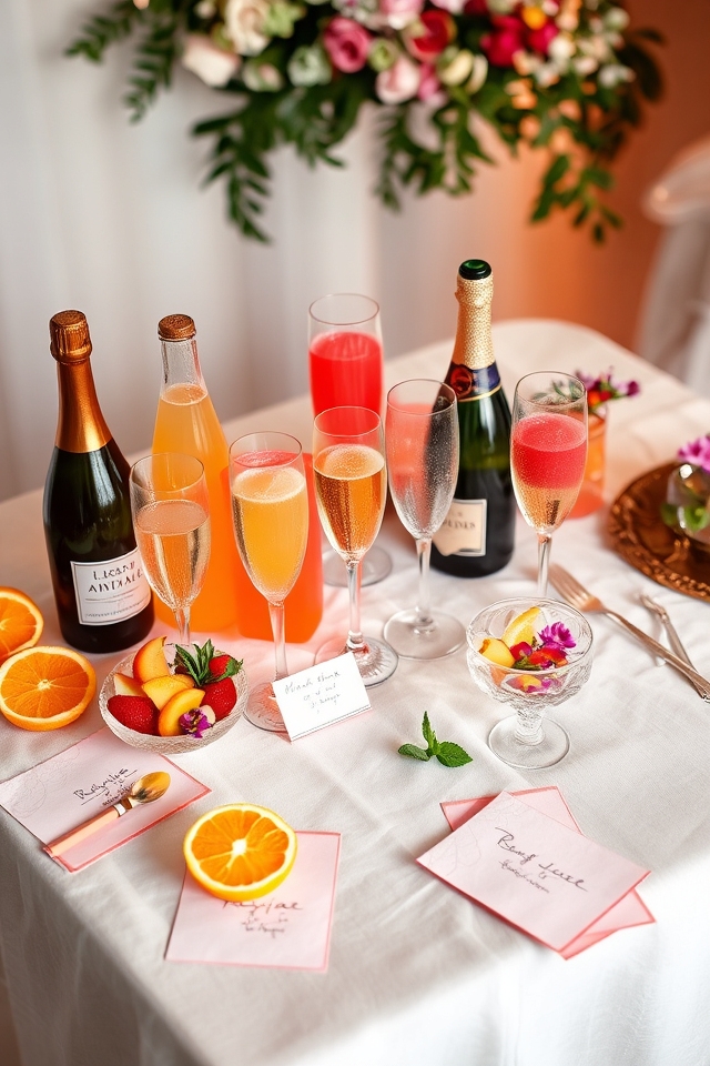 mimosa bar diy setup