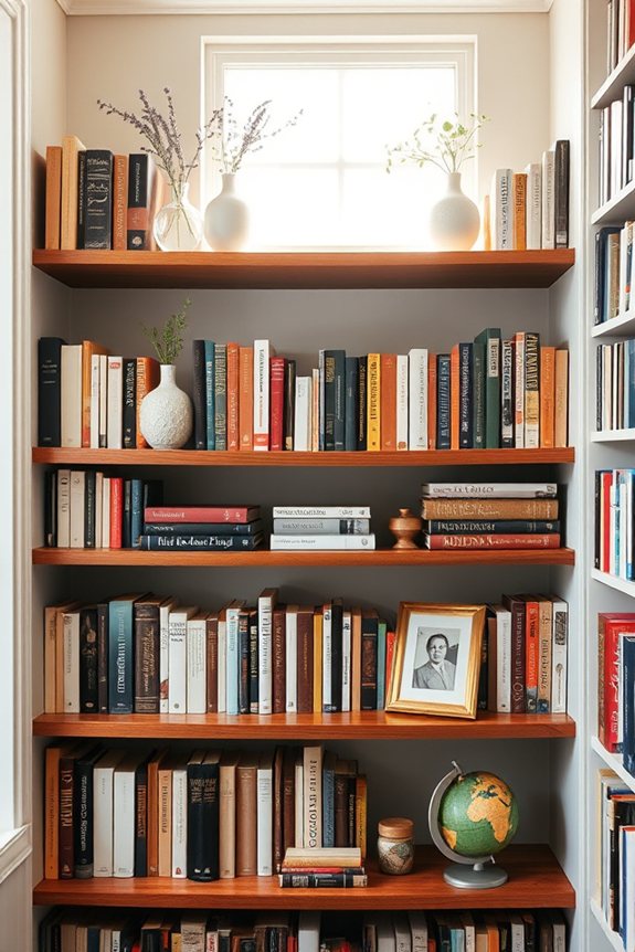 mindful bookshelf spacing techniques