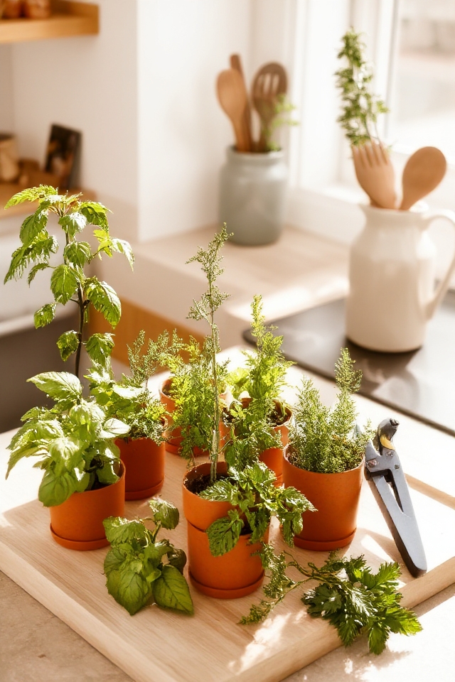 mini herb garden countertop