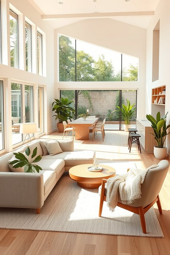 minimalist airy living spaces