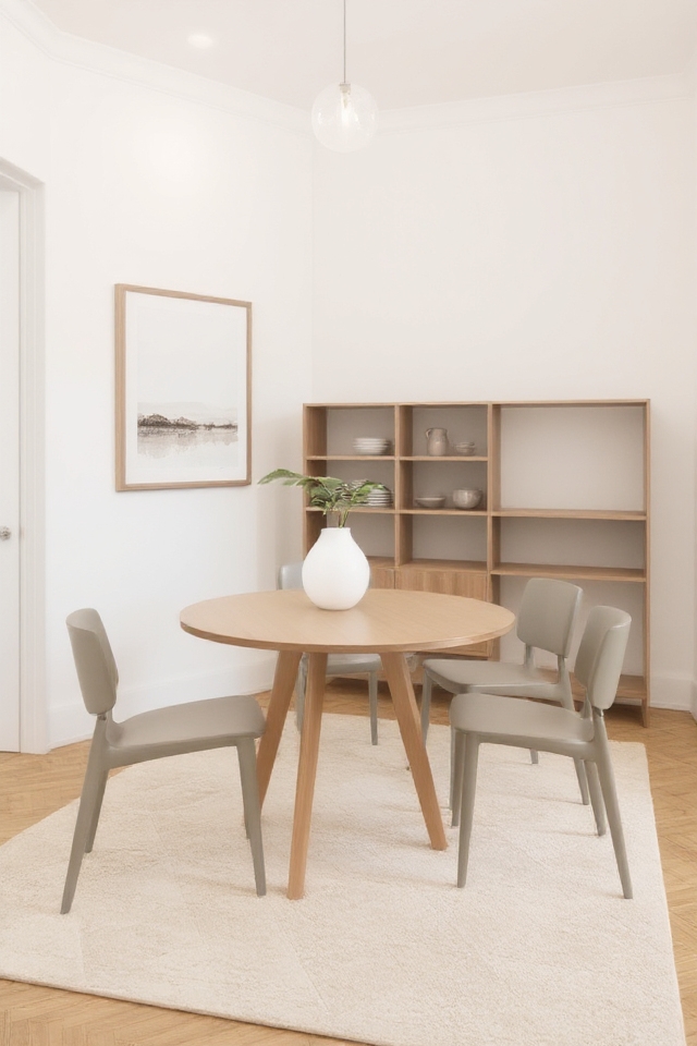minimalist dining room decor