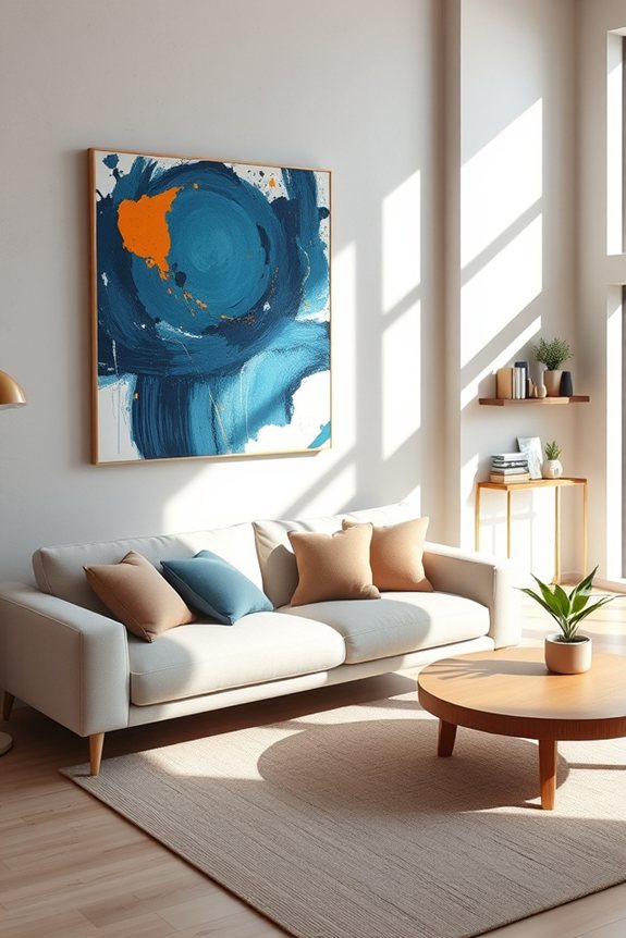 minimalist room focal point