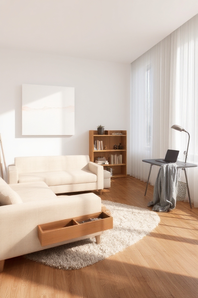 minimalist small apartment living