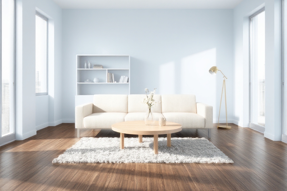 minimalistic furniture enhances serenity