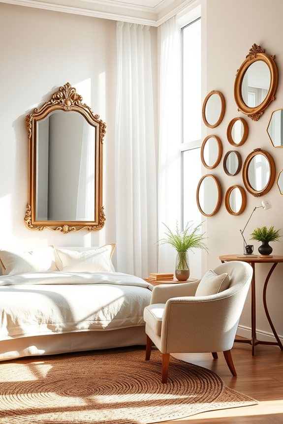 mirrors enhance guest room