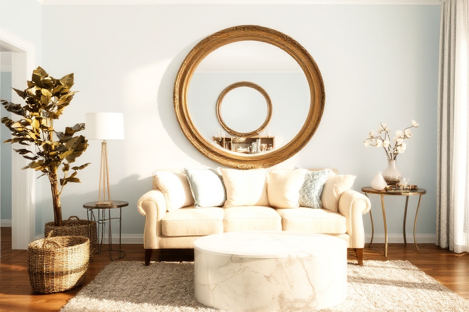 mirrors enhance light blue