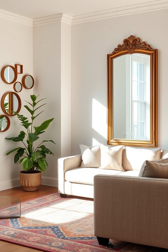 mirrors enhance space illusion