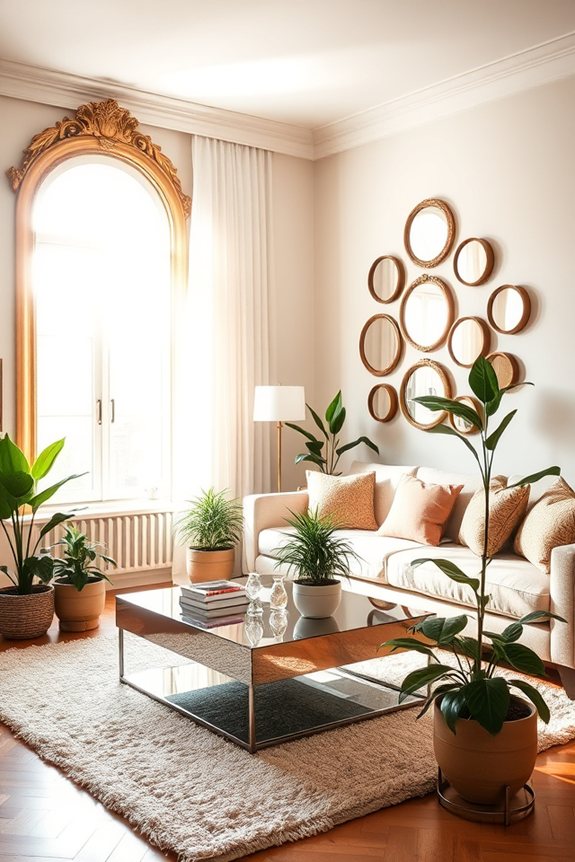 mirrors enhance space perception