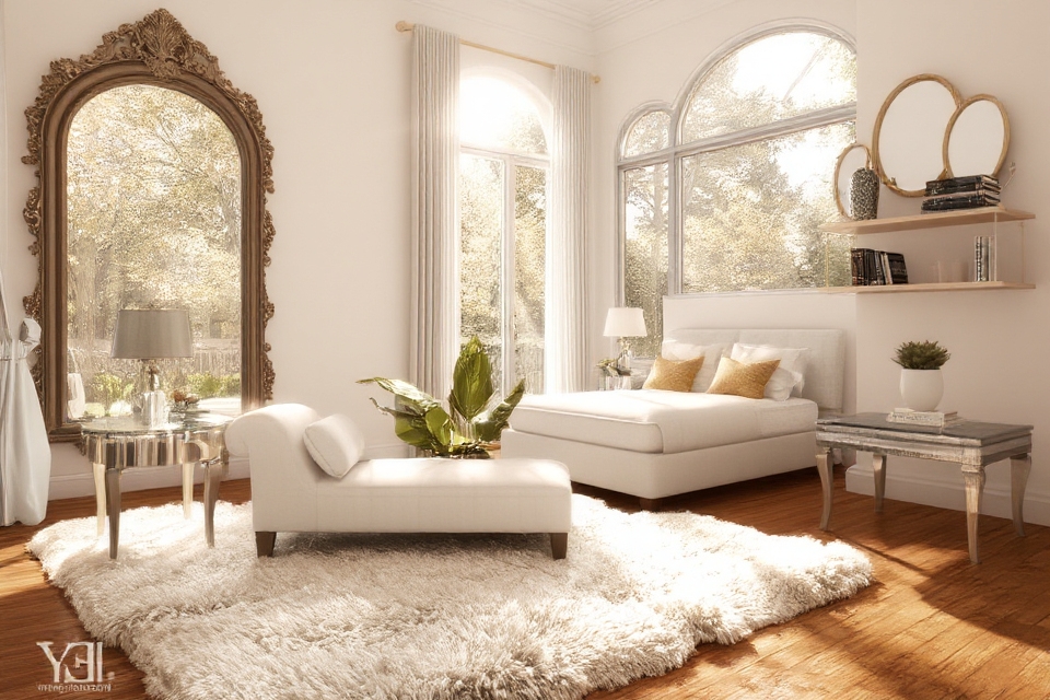 mirrors enhance sunroom space