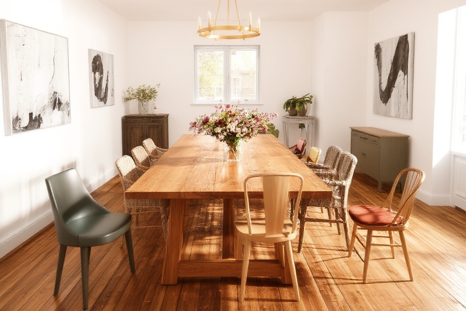 mismatched chairs enhance personality