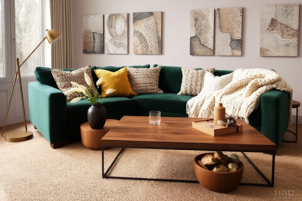 mixing different decorative textures