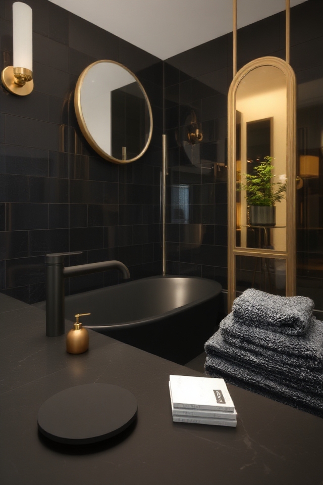 mixing metal finishes beautifully