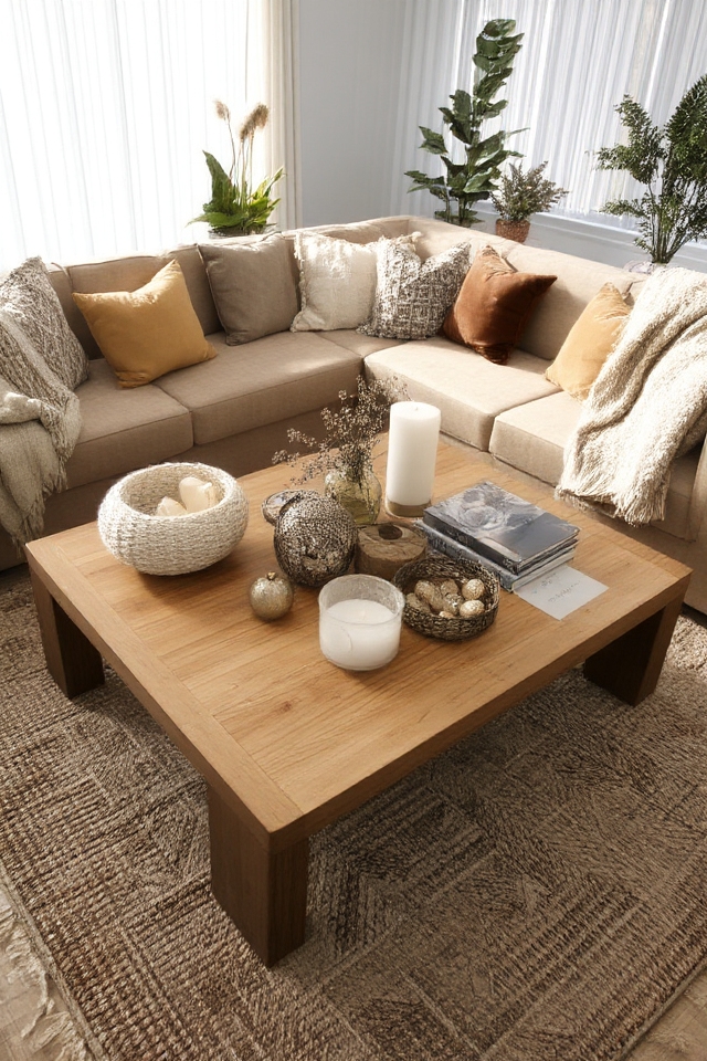 mixing textures enhances decor