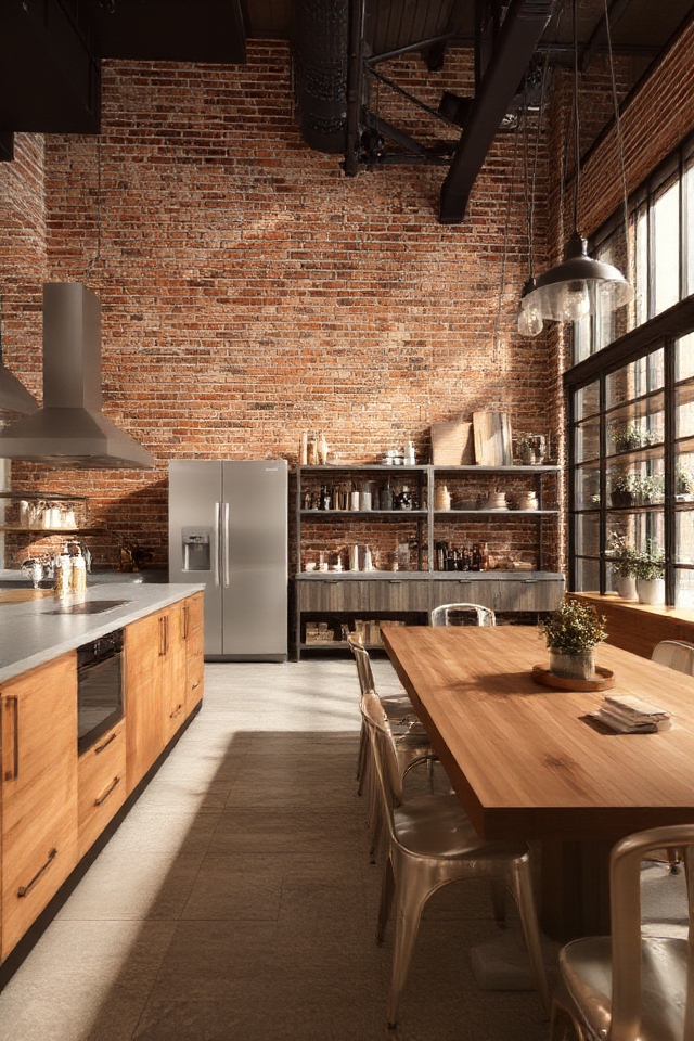 modern industrial kitchen design