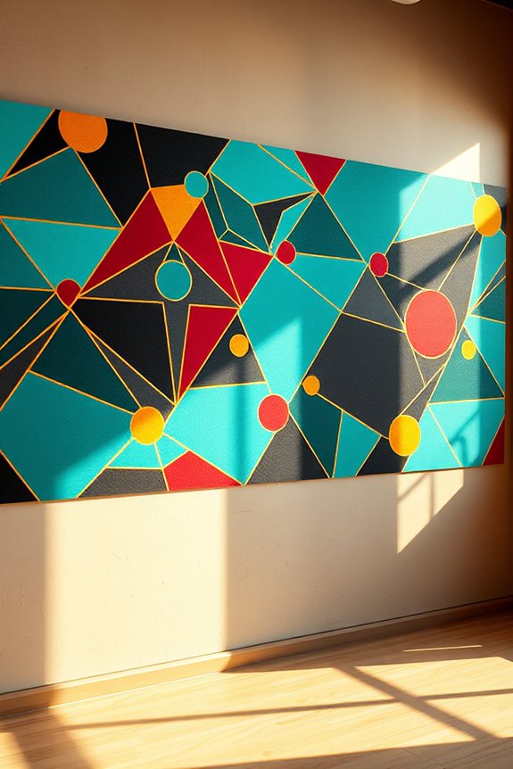 modern tattoo inspired murals