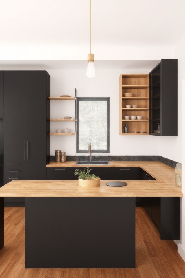 modern warmth through contrast