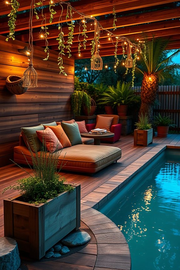 natural cozy pool retreat