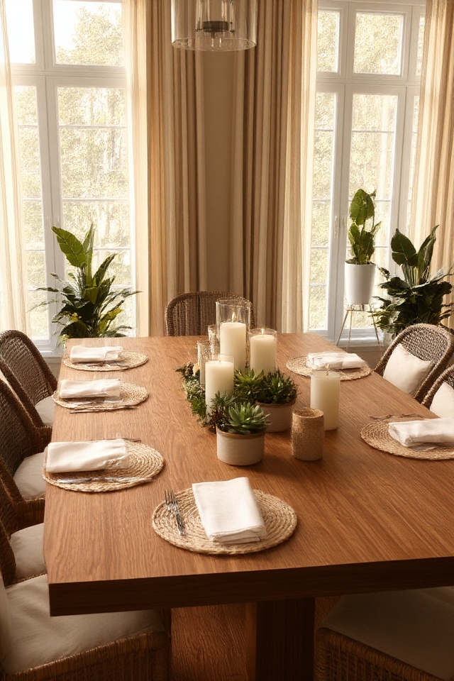natural dining decor elements