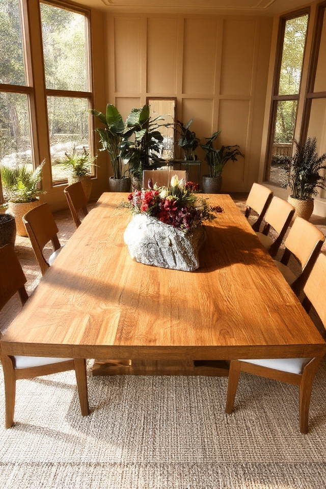 natural dining room oasis