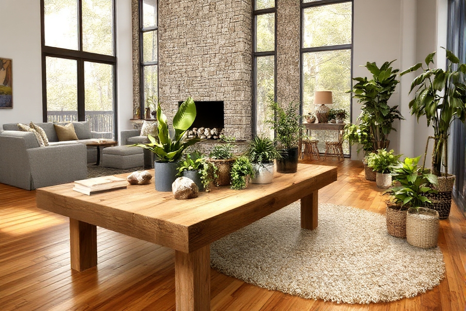 natural materials for decor