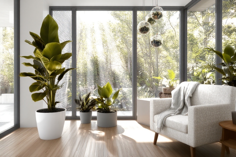 natural plants enhance decor