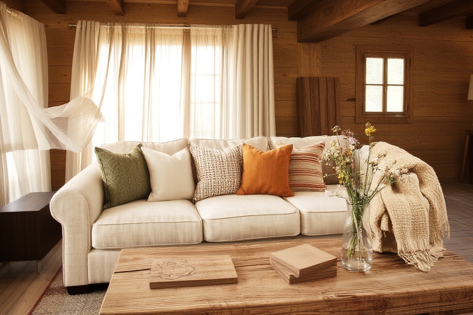 natural textiles for decor