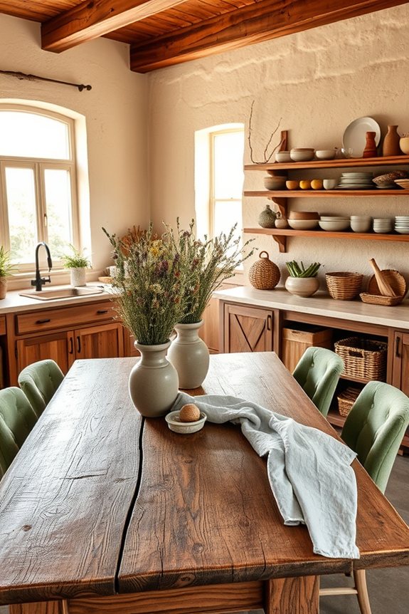 natural warmth through textures