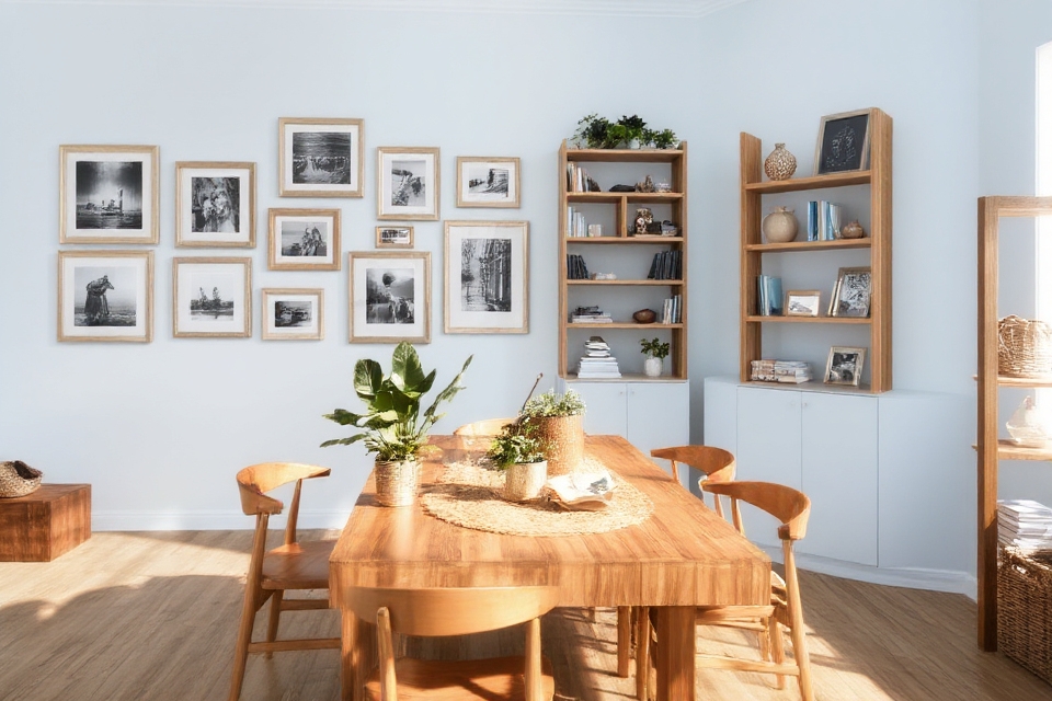 natural wood accent decor