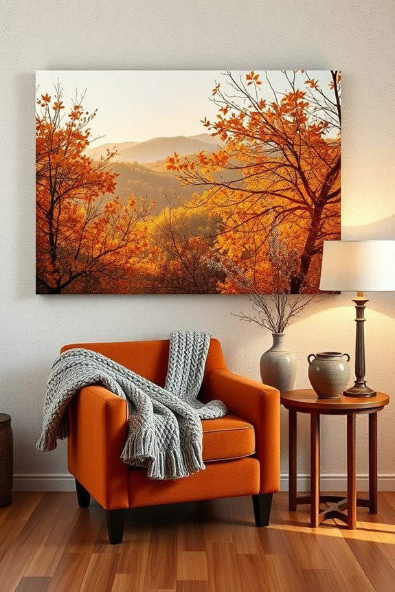 nature inspired autumn wall art