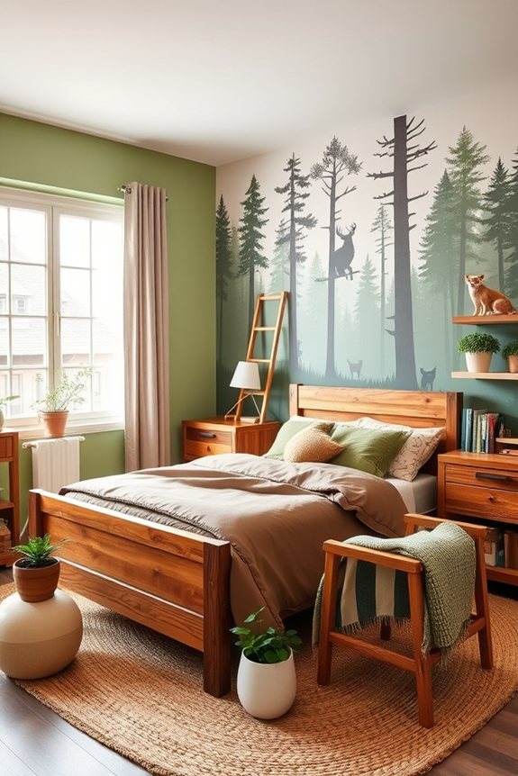 nature inspired boys room