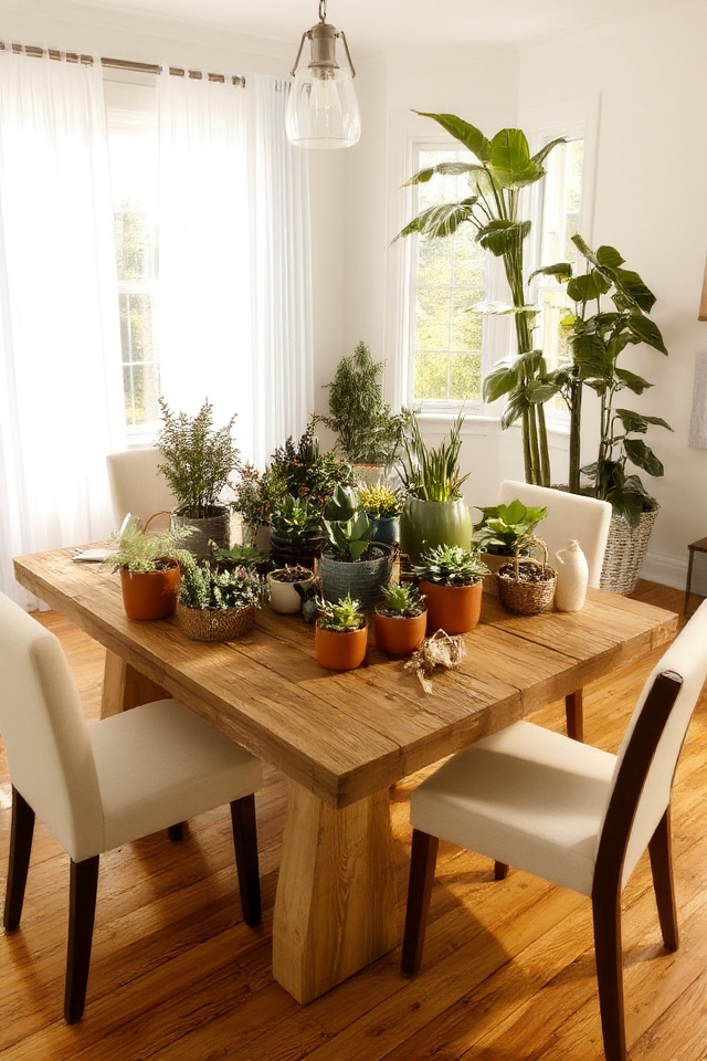 nature inspired dining room decor