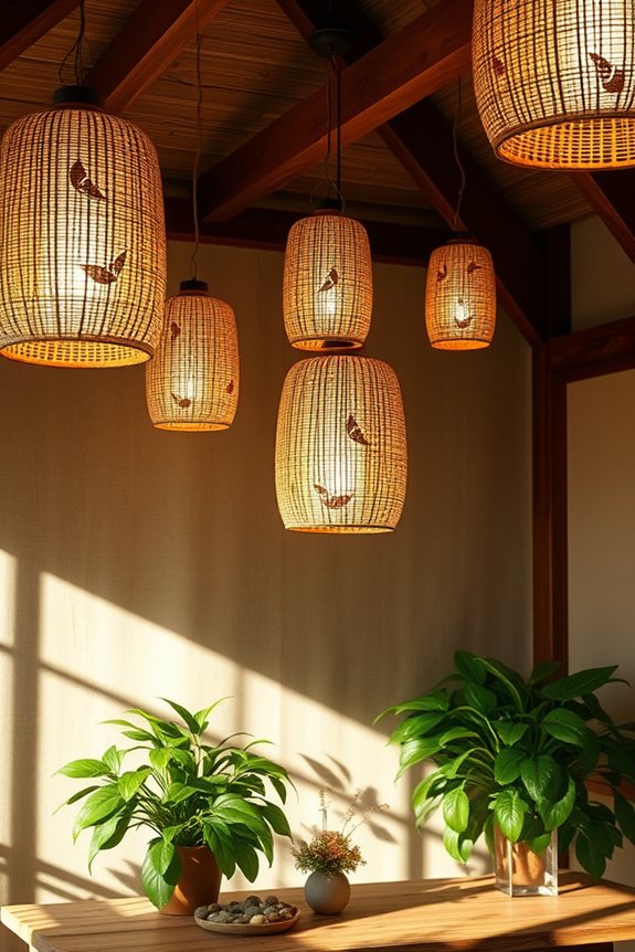 nature inspired indoor lanterns