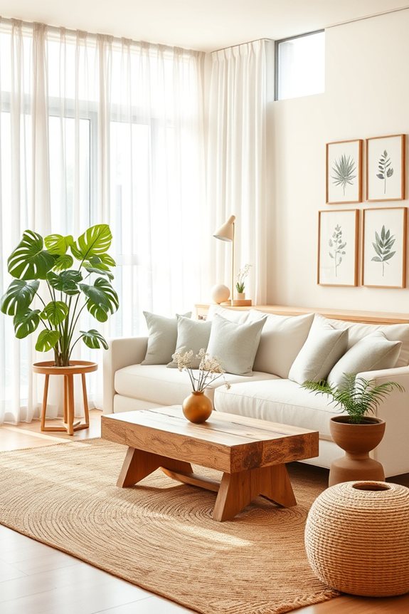nature inspired living room design