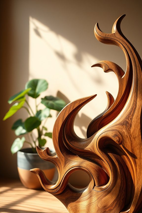 nature inspired wooden decor